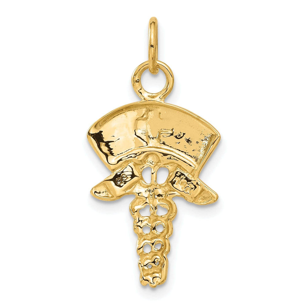 Lovely Rita's Pendants & Charms 14k Yellow Gold Nurse Symbol Charm Pendant