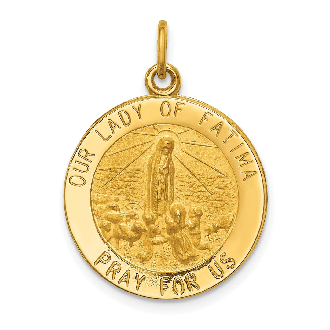 Lovely Rita's Pendants & Charms 14k Yellow Gold Our Lady of Fatima Medal Pendant