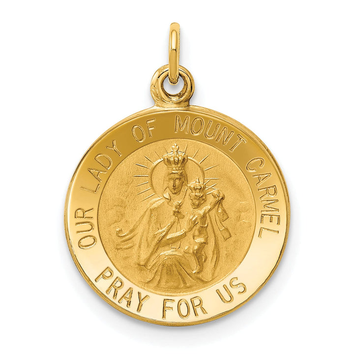 Lovely Rita's Pendants & Charms 14k Yellow Gold Our Lady of Mount Carmel Medal