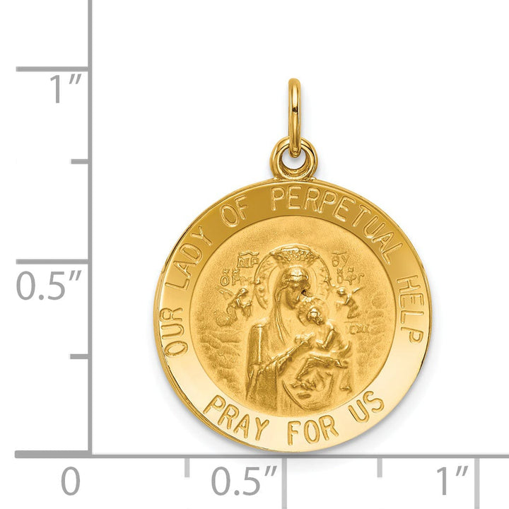 Lovely Rita's Pendants & Charms 14k Yellow Gold Our Lady of Perpetual Help Medal