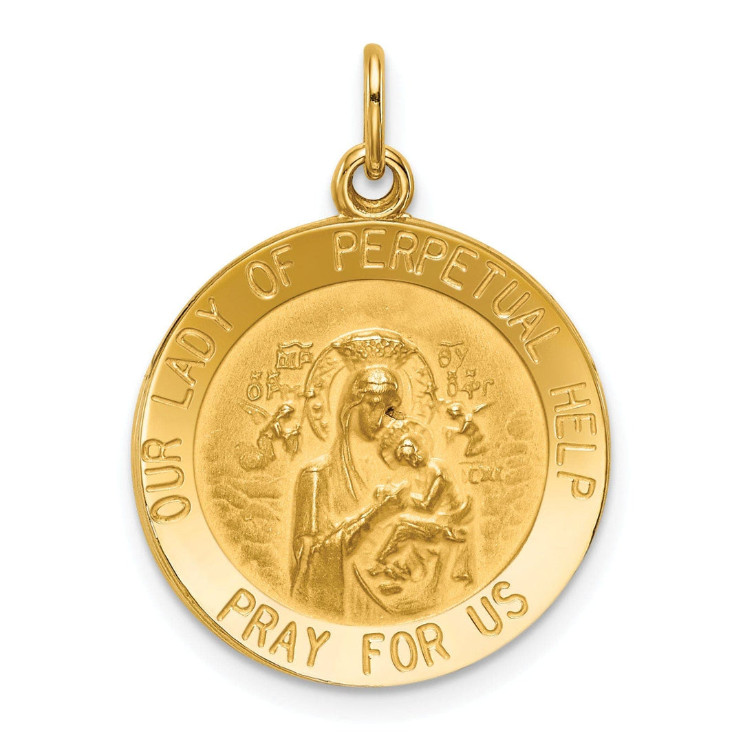 Lovely Rita's Pendants & Charms 14k Yellow Gold Our Lady of Perpetual Help Medal