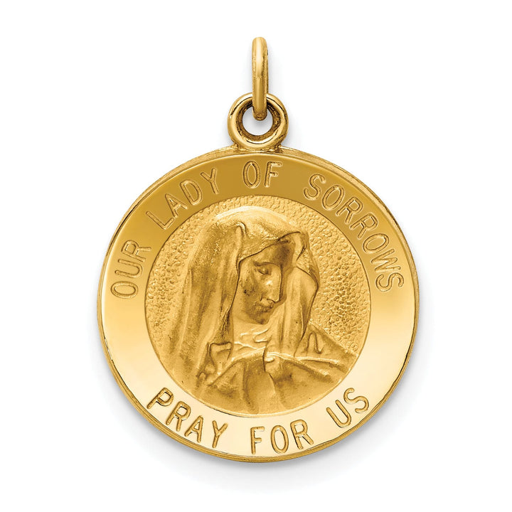 Lovely Rita's Pendants & Charms 14k Yellow Gold Our Lady of Sorrows Medal