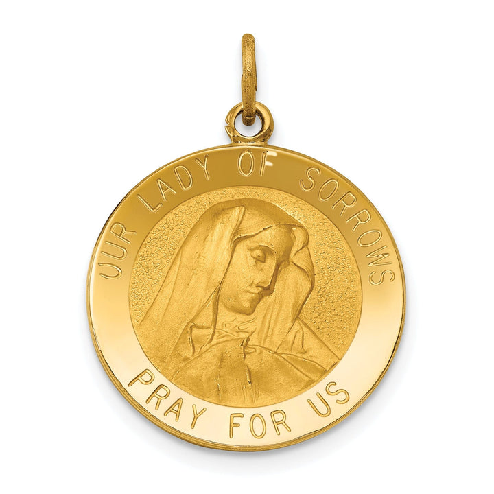 Lovely Rita's Pendants & Charms 14k Yellow Gold Our Lady of Sorrows Medal