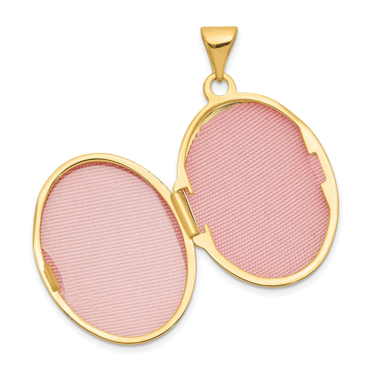 Lovely Rita's Pendants & Charms 14k Yellow Gold Oval Tree Locket Pendant