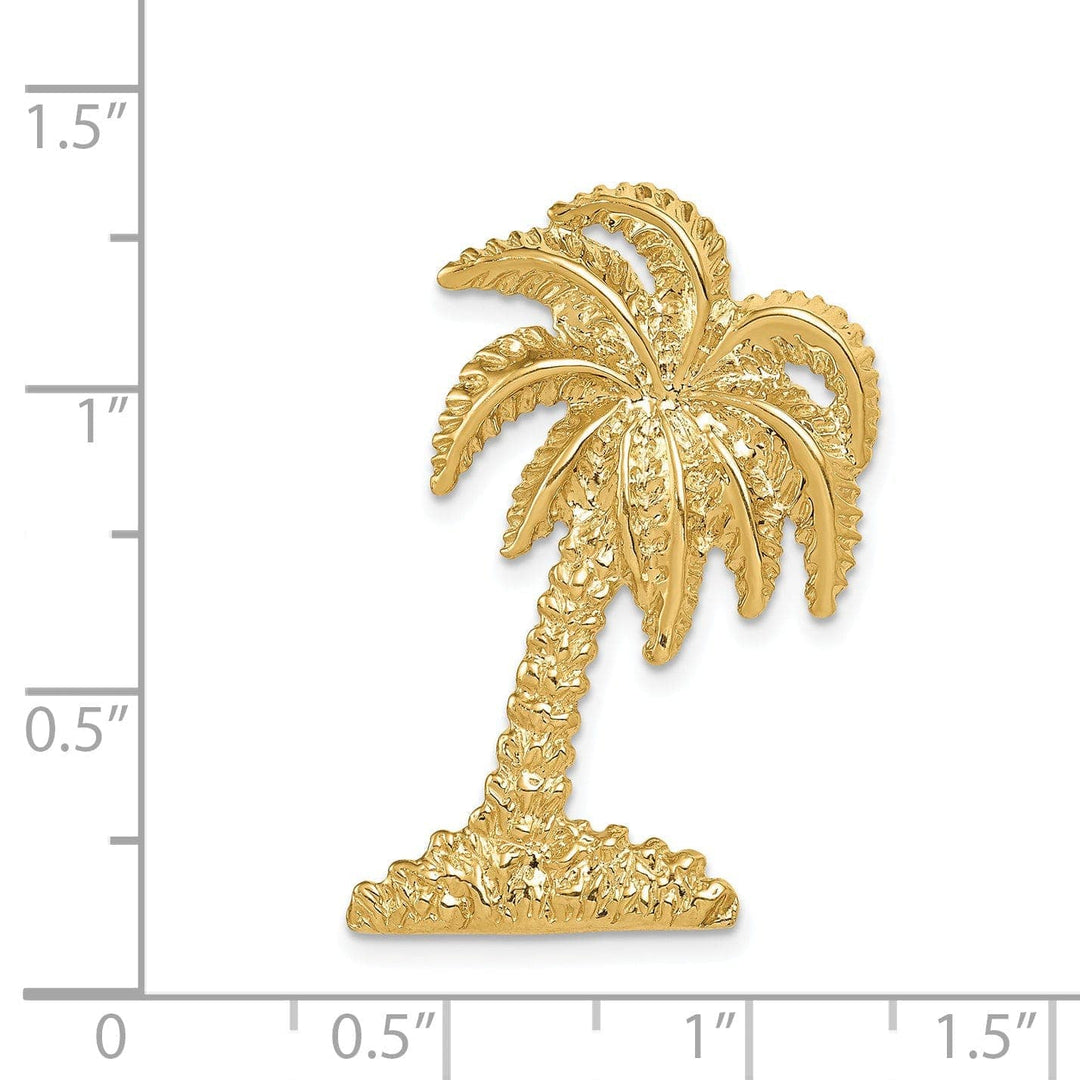 Lovely Rita's Pendants & Charms 14k Yellow Gold Palm Tree Slide Pendant