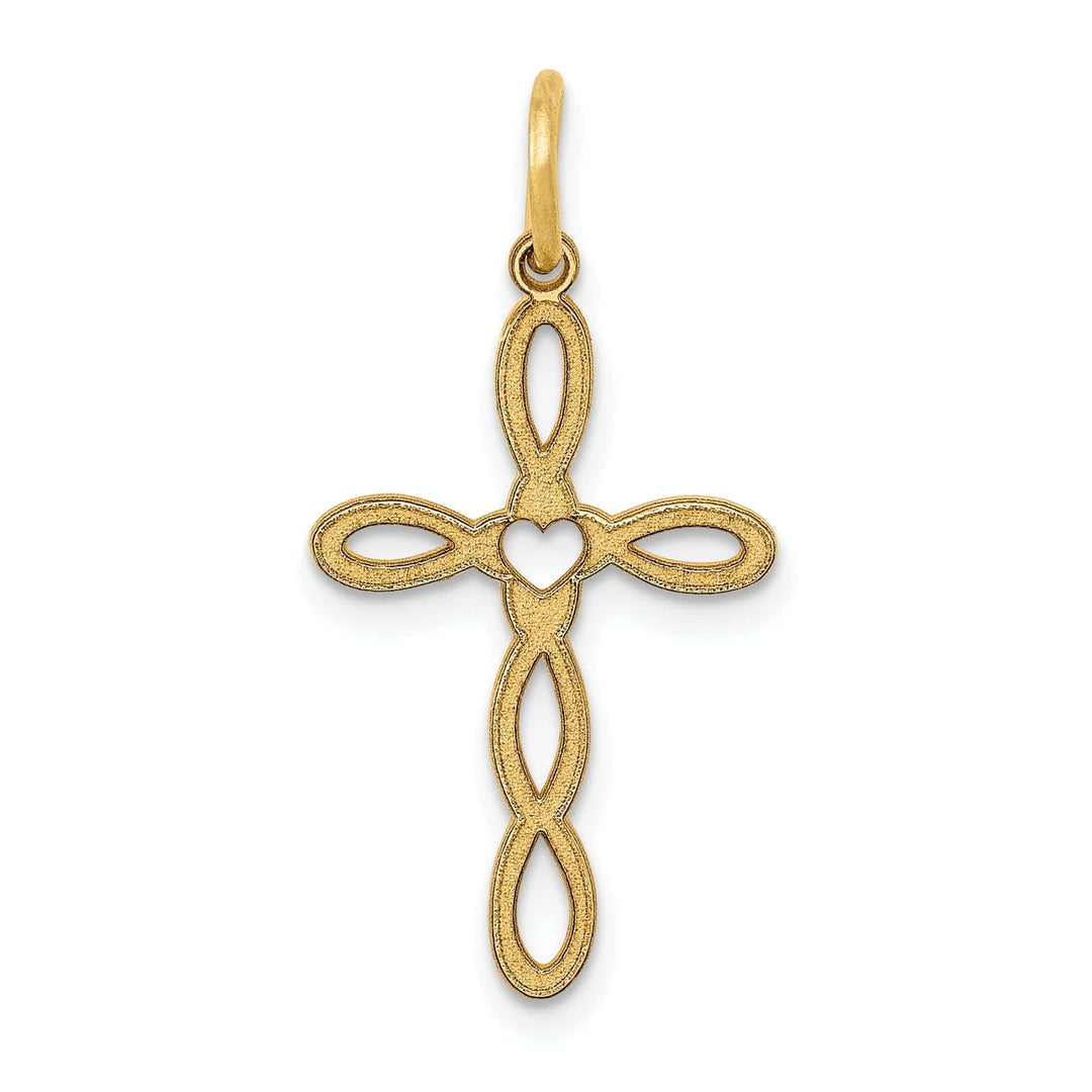 Lovely Rita's Pendants & Charms 14k Yellow Gold Passion Designed Cross Pendant