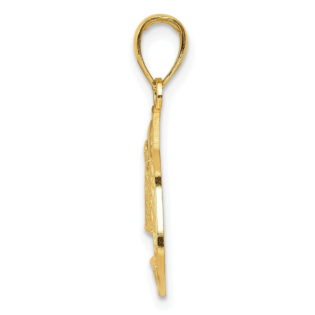 Lovely Rita's Pendants & Charms 14k Yellow Gold Police Badge Charm Pendant