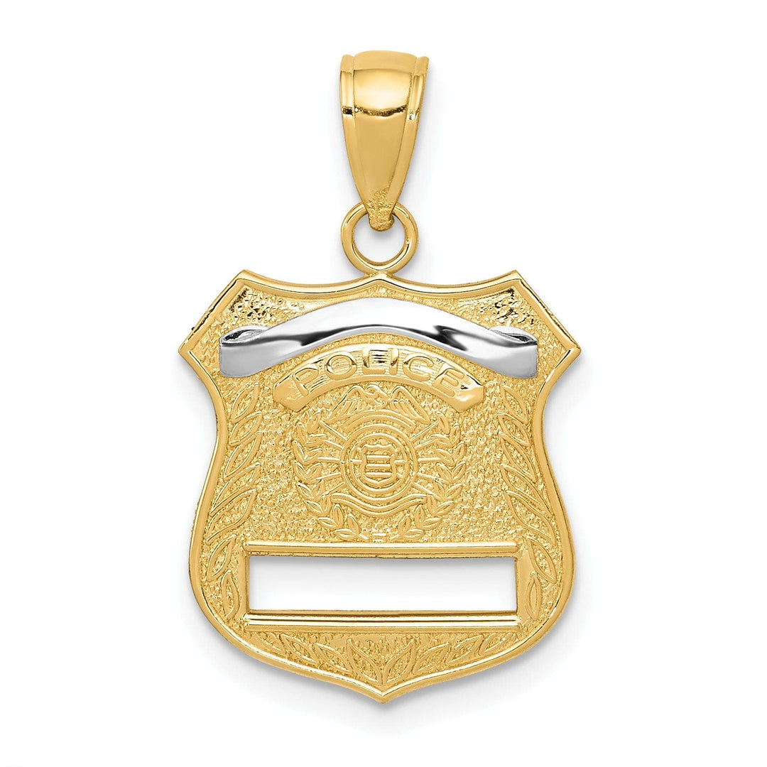 Lovely Rita's Pendants & Charms 14k Yellow Gold Police Badge Charm Pendant