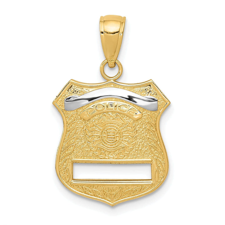 Lovely Rita's Pendants & Charms 14k Yellow Gold Police Badge Charm Pendant