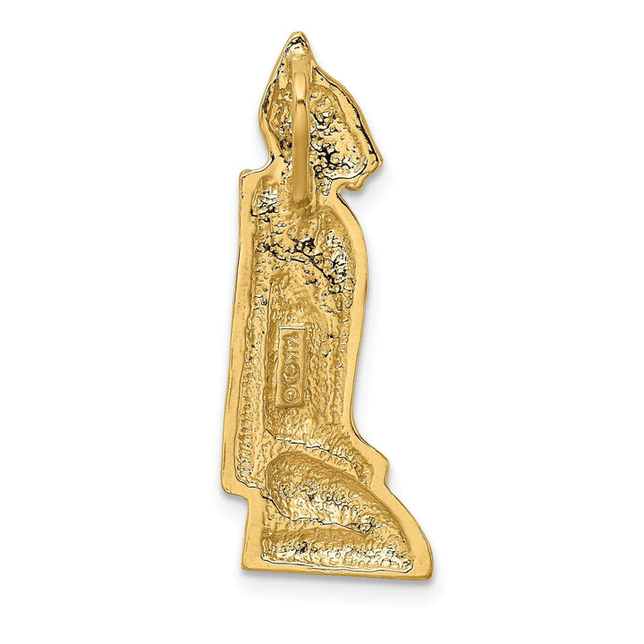 Lovely Rita's Pendants & Charms 14K Yellow Gold Polish Finish MARCO ISLAND Cat Slide Pendant