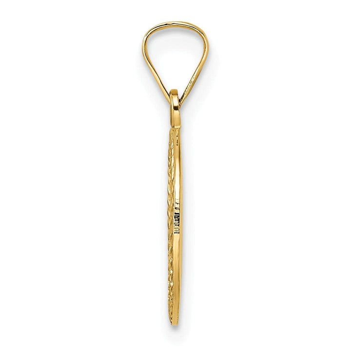 Lovely Rita's Pendants & Charms 14K Yellow Gold Polish Frame Finish Unisex Star Of David Charm Pendant