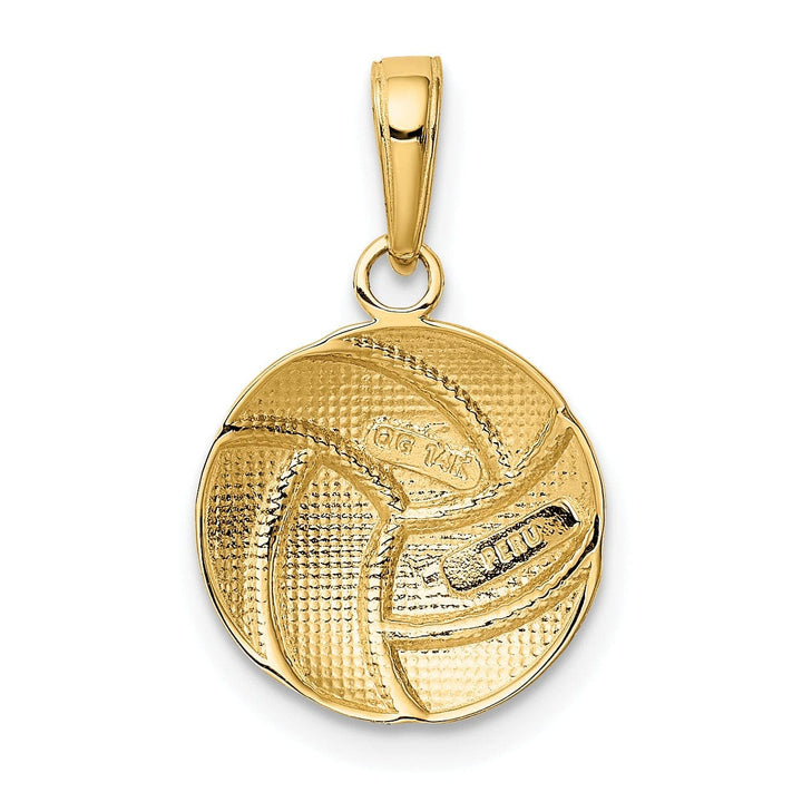 Lovely Rita's Pendants & Charms 14k Yellow Gold Polish Volleyball Charm Pendant