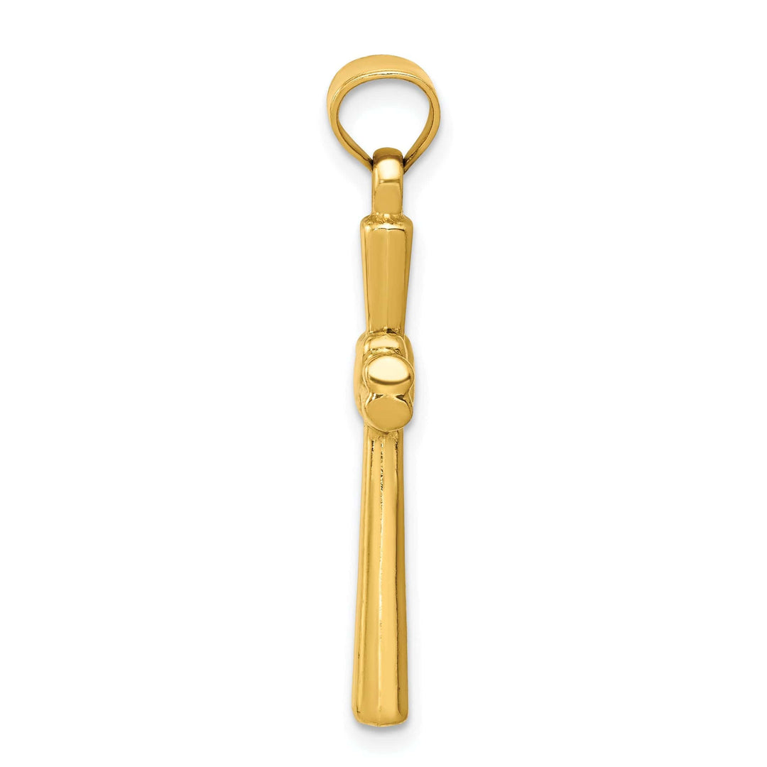 Lovely Rita's Pendants & Charms 14k Yellow Gold Polished 3-D Cross Pendant