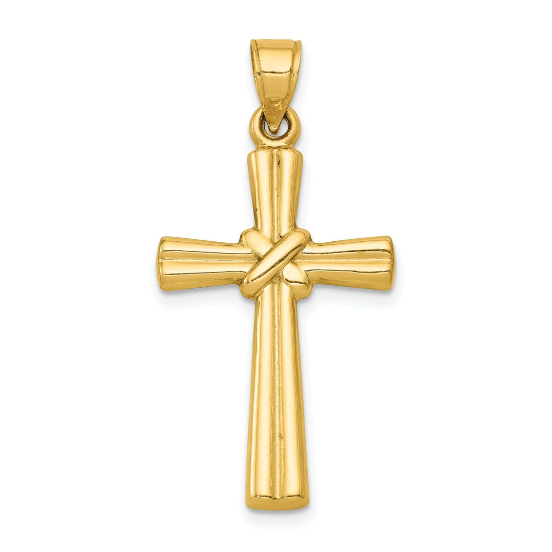 Lovely Rita's Pendants & Charms 14k Yellow Gold Polished 3-D Cross Pendant