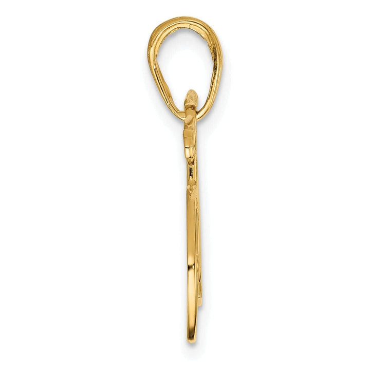 Lovely Rita's Pendants & Charms 14k Yellow Gold Polished Bicycle Charm