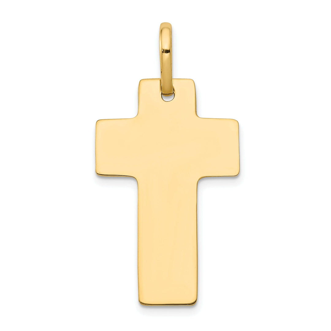 Lovely Rita's Pendants & Charms 14k Yellow Gold Polished Cross Charm