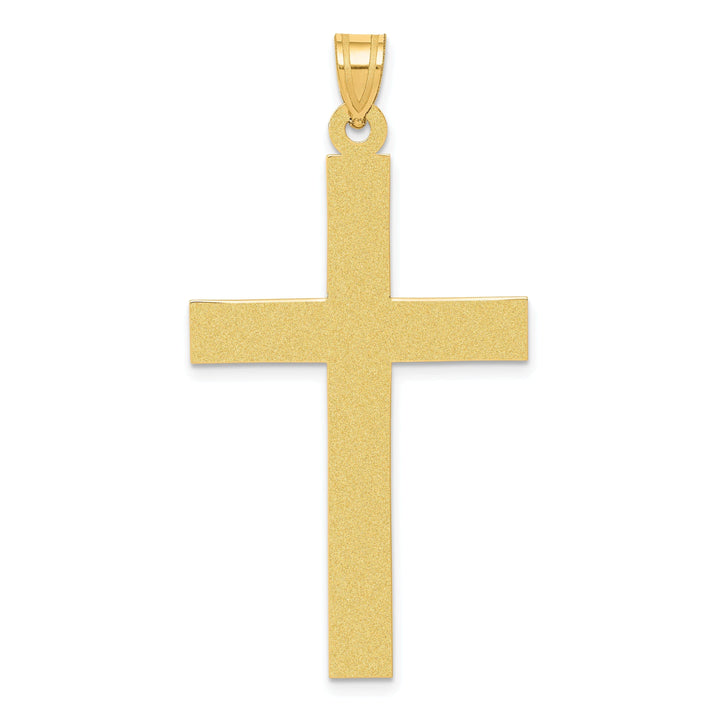 14k Gold Polished Cross Pendant