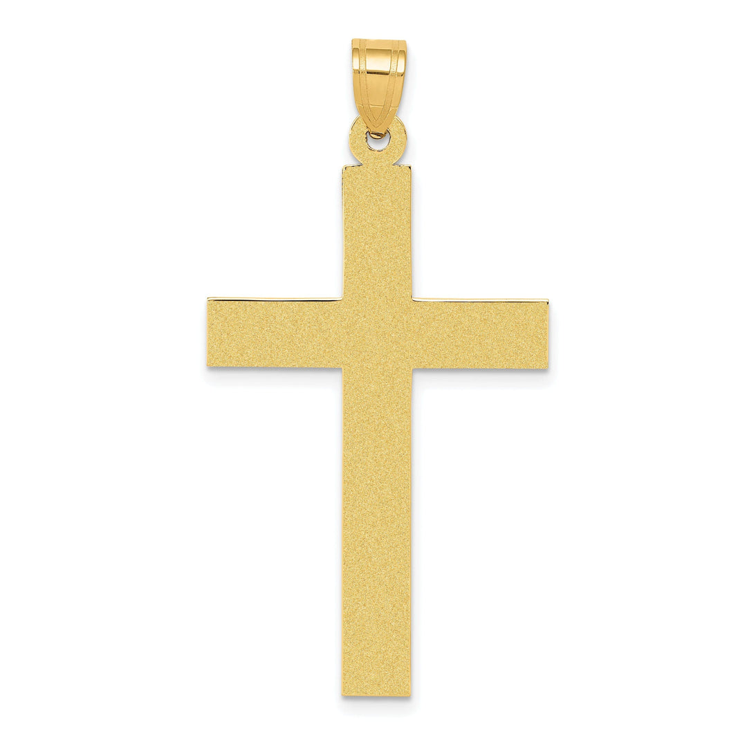 Lovely Rita's Pendants & Charms 14k Yellow Gold Polished Cross Pendant