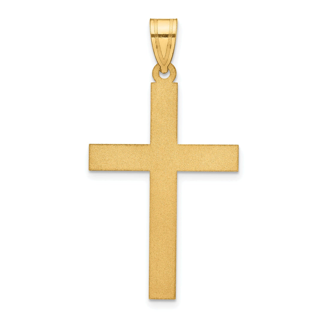 Lovely Rita's Pendants & Charms 14k Yellow Gold Polished Cross Pendant
