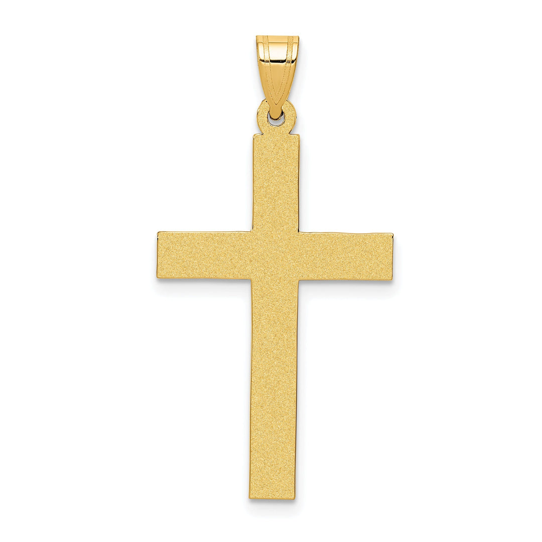 Lovely Rita's Pendants & Charms 14k Yellow Gold Polished Cross Pendant