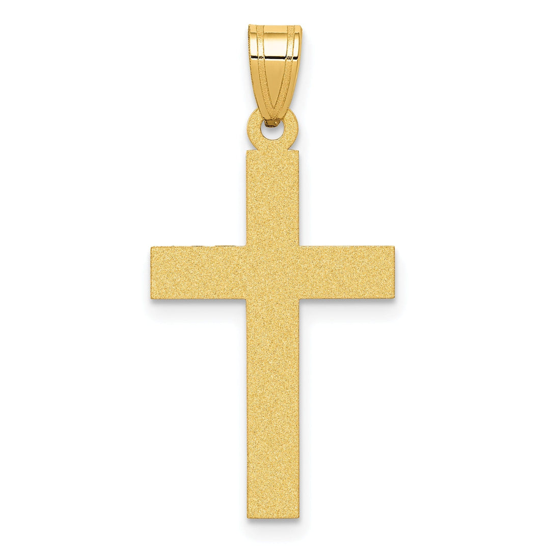 Lovely Rita's Pendants & Charms 14k Yellow Gold Polished Cross Pendant