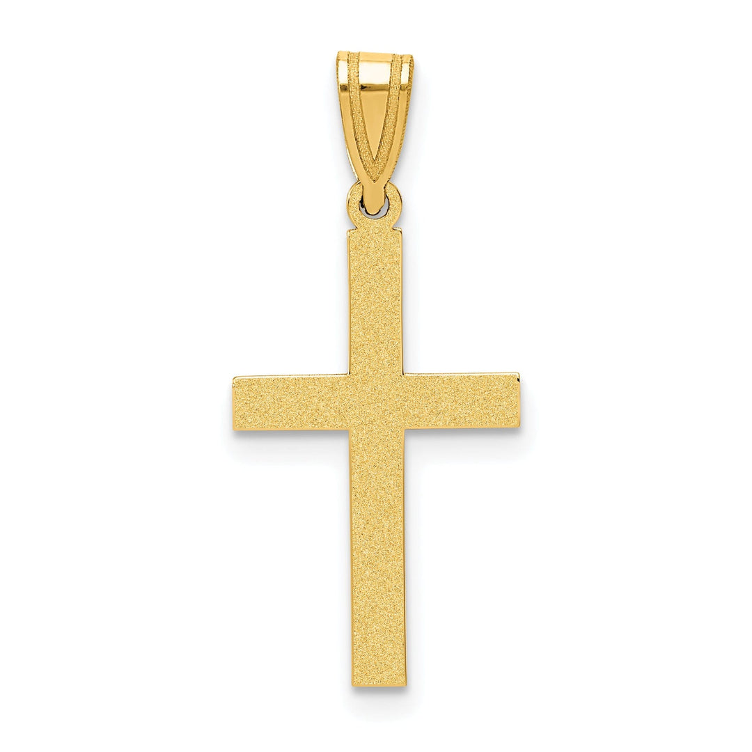 Lovely Rita's Pendants & Charms 14k Yellow Gold Polished Cross Pendant