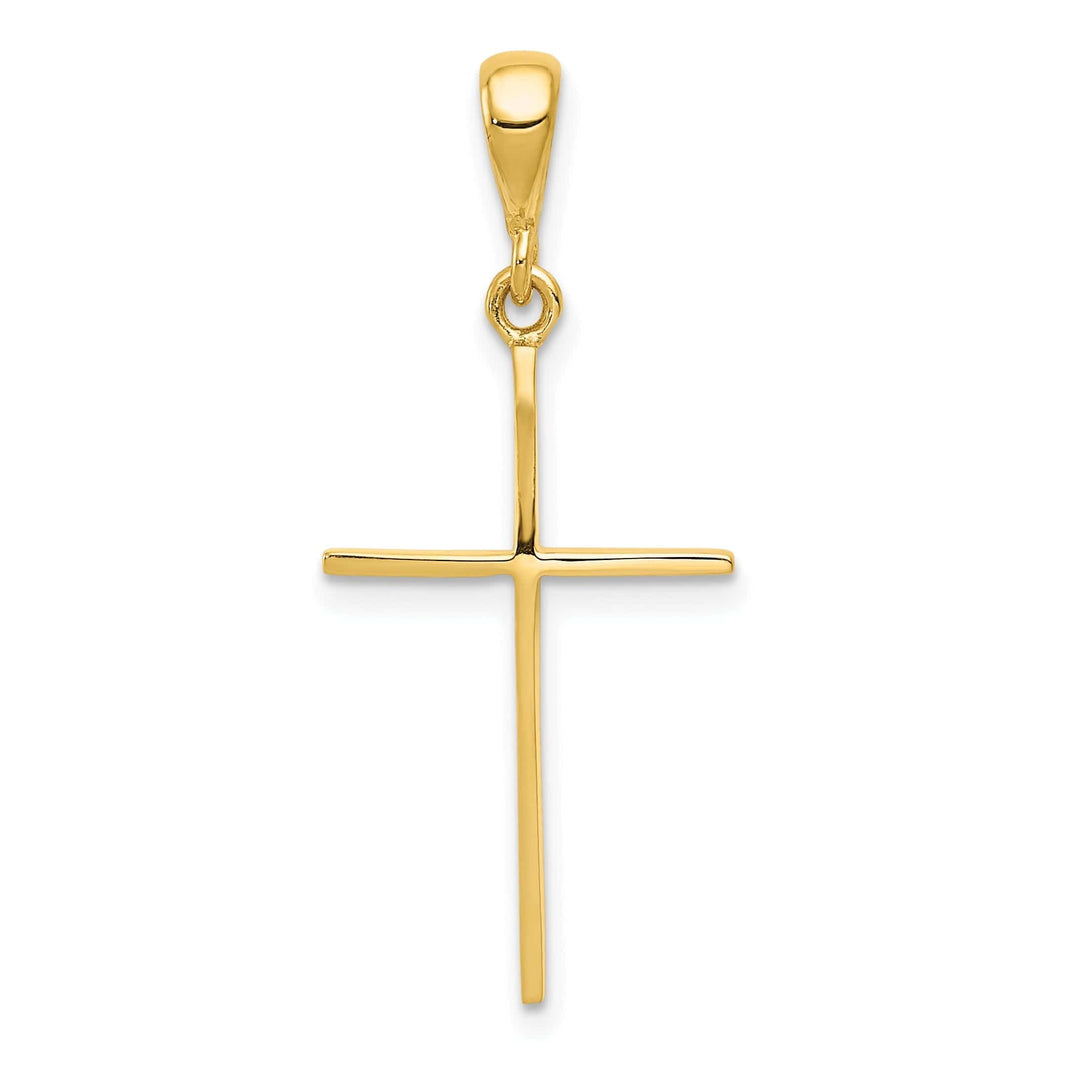 Lovely Rita's Pendants & Charms 14k Yellow Gold Polished Cross Pendant