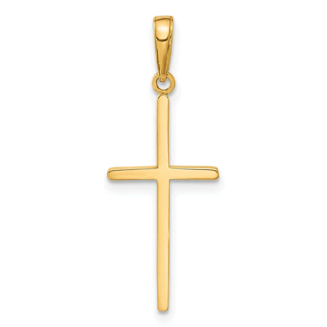 Lovely Rita's Pendants & Charms 14k Yellow Gold Polished Cross Pendant