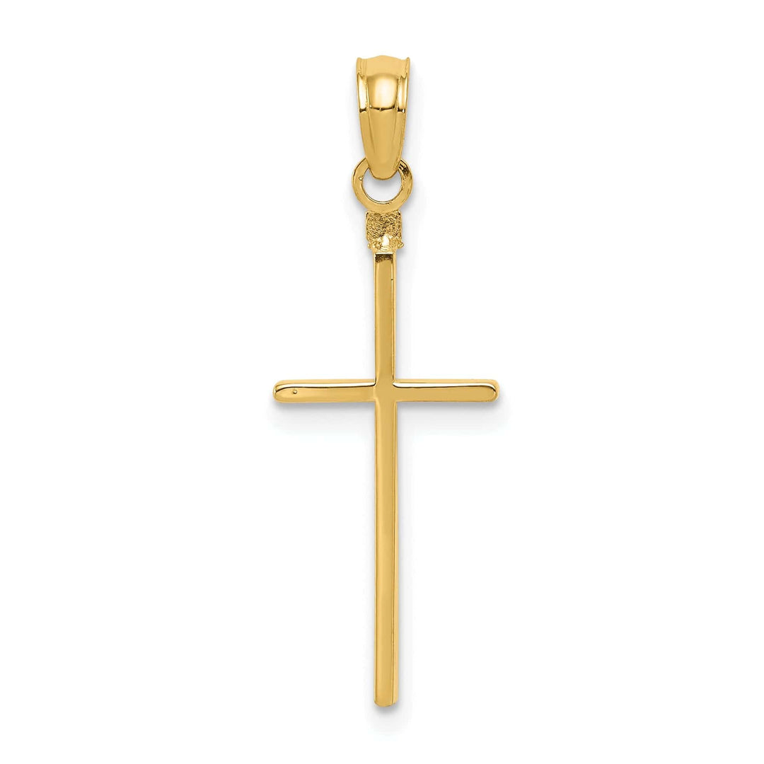 Lovely Rita's Pendants & Charms 14k Yellow Gold Polished Cross Pendant