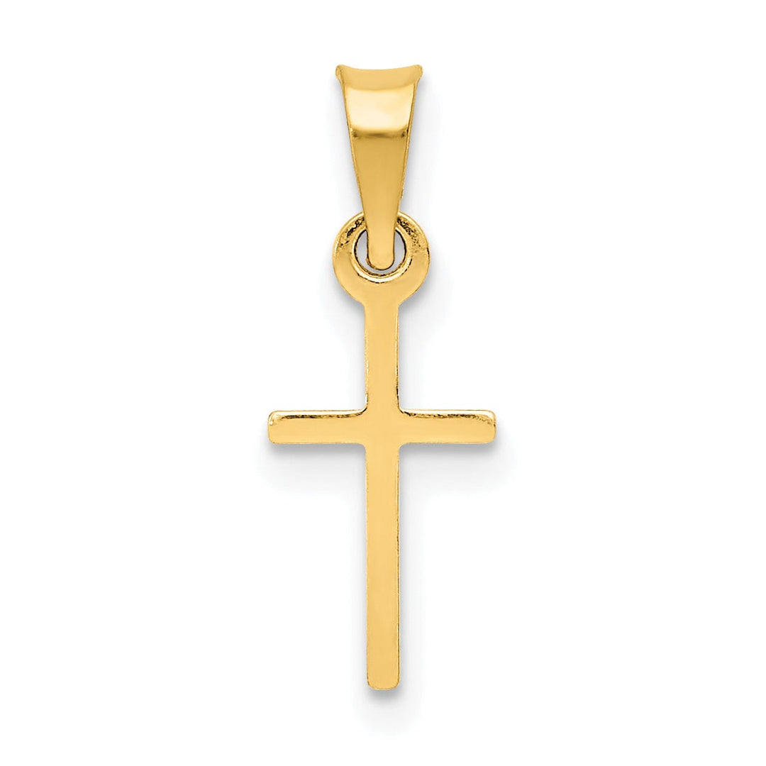 Lovely Rita's Pendants & Charms 14k Yellow Gold Polished Cross Pendant