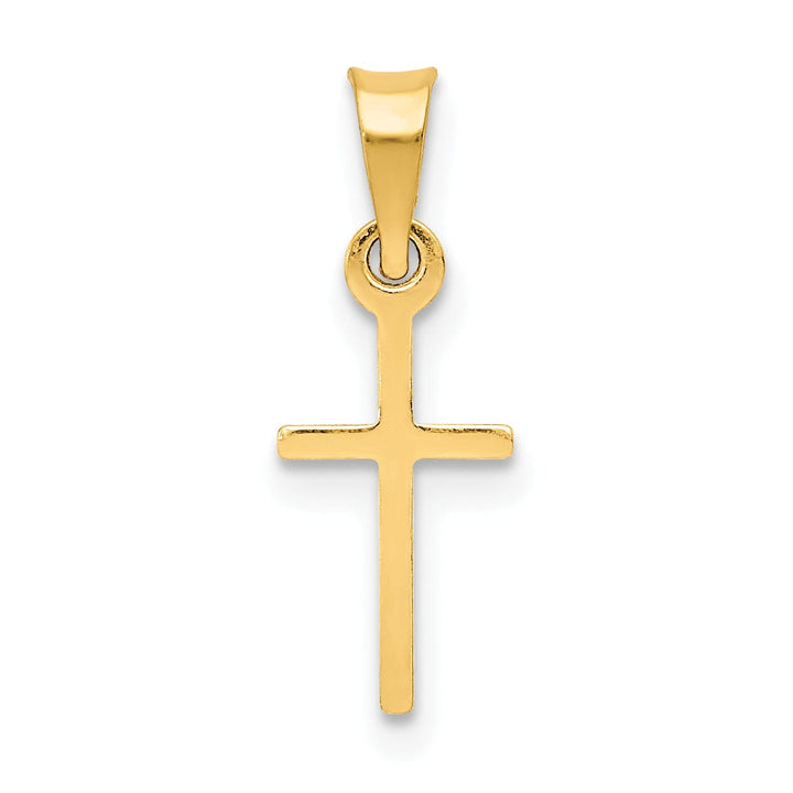 Lovely Rita's Pendants & Charms 14k Yellow Gold Polished Cross Pendant