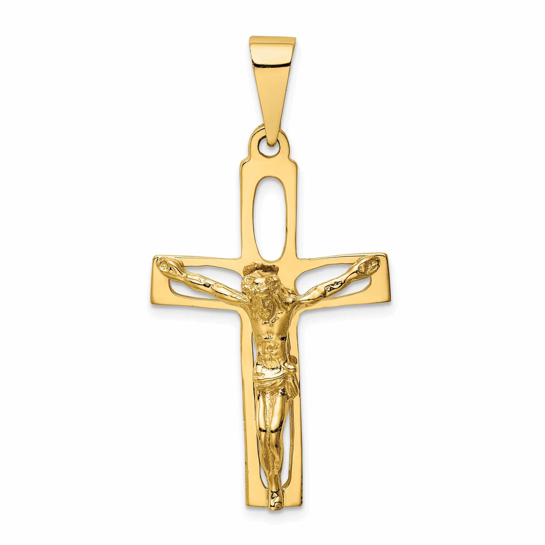Lovely Rita's Pendants & Charms 14k Yellow Gold Polished Crucifix Pendant