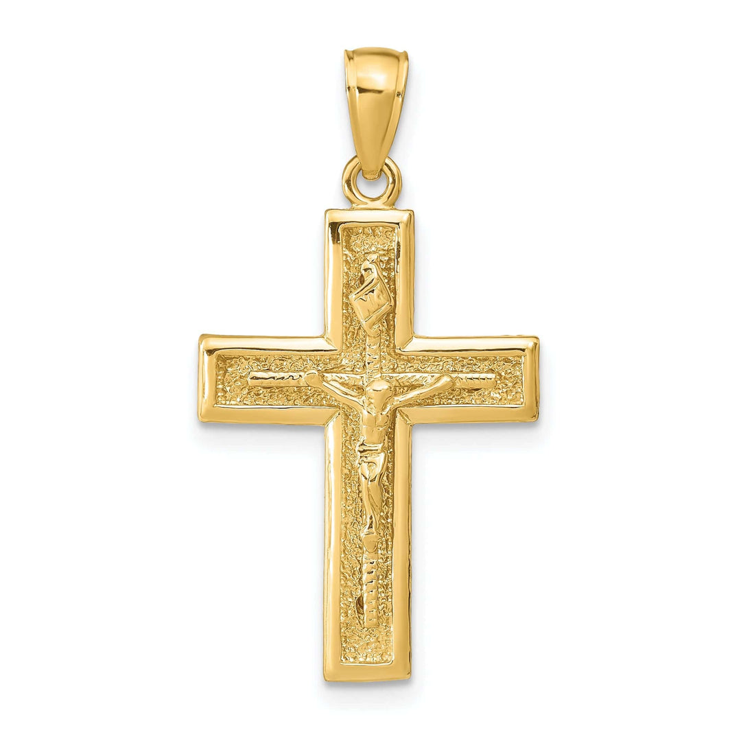 Lovely Rita's Pendants & Charms 14k Yellow Gold Polished Crucifix Pendant