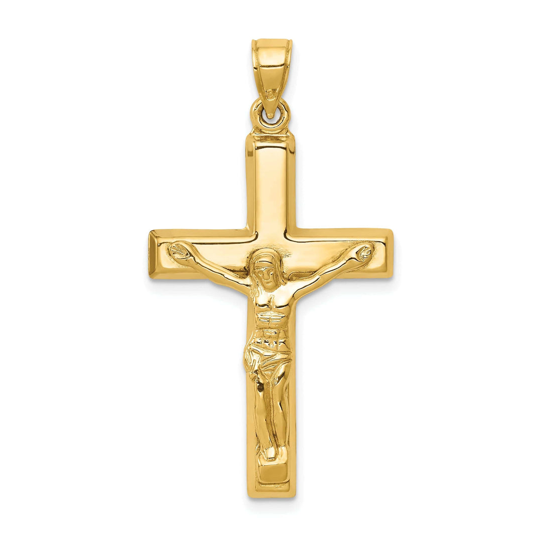Lovely Rita's Pendants & Charms 14k Yellow Gold Polished Crucifix Pendant