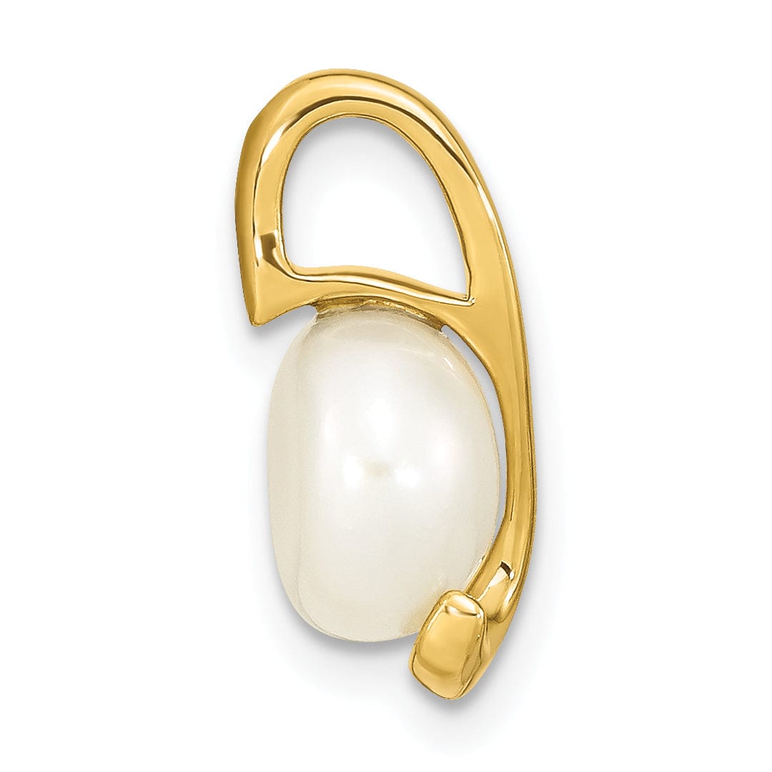 Lovely Rita's Pendants & Charms 14k Yellow Gold Polished Cultured Pearl Pendant