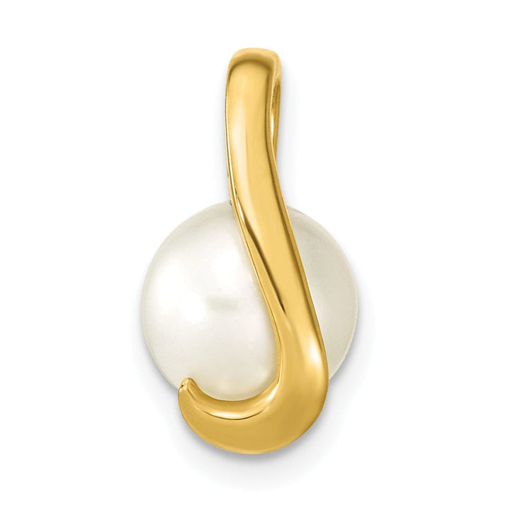 Lovely Rita's Pendants & Charms 14k Yellow Gold Polished Cultured Pearl Pendant