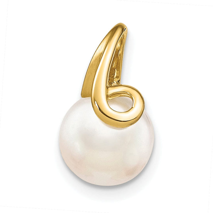 Lovely Rita's Pendants & Charms 14k Yellow Gold Polished Cultured Pearl Pendant