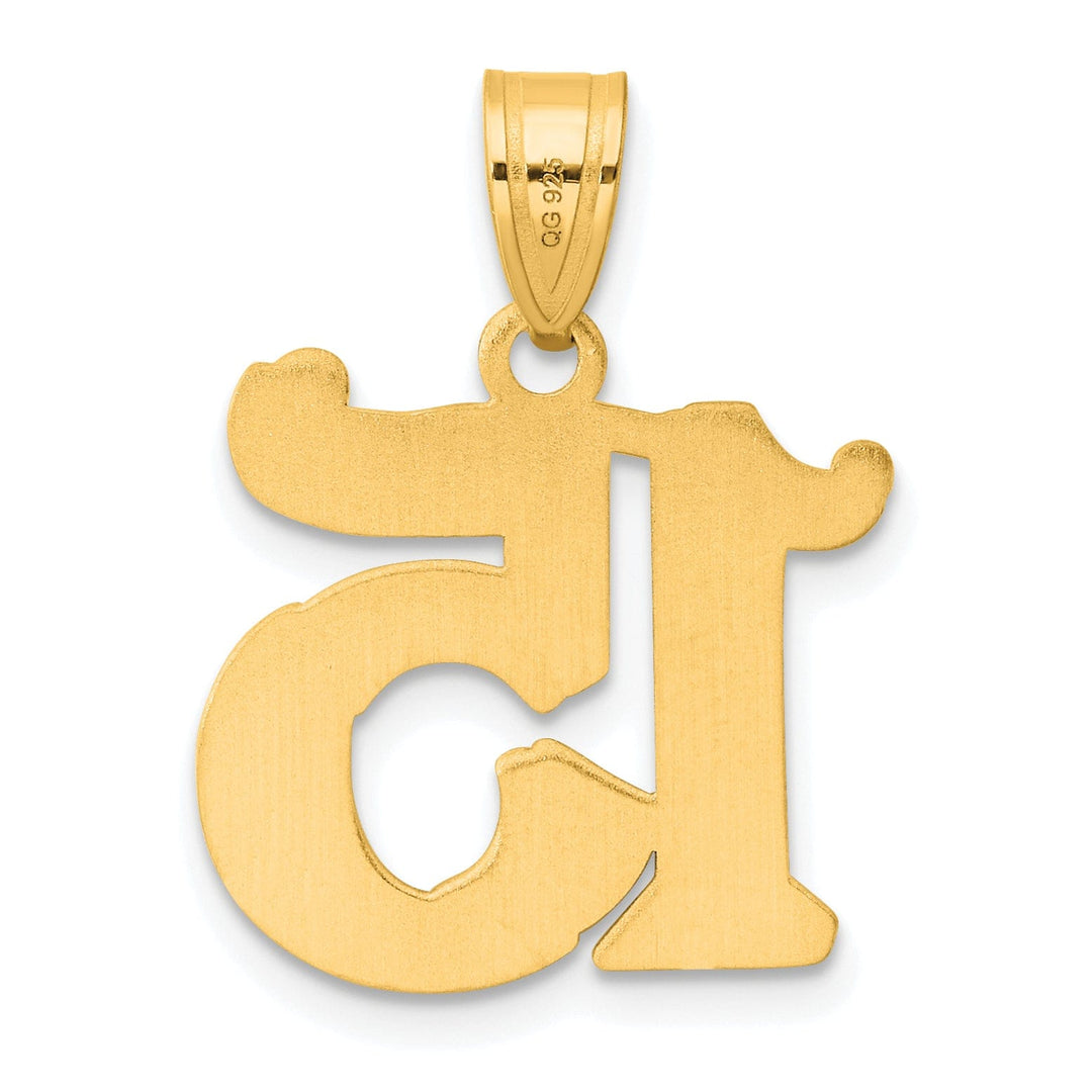 Lovely Rita's Pendants & Charms 14k Yellow Gold Polished Etched Finish Number 15 Charm Pendant