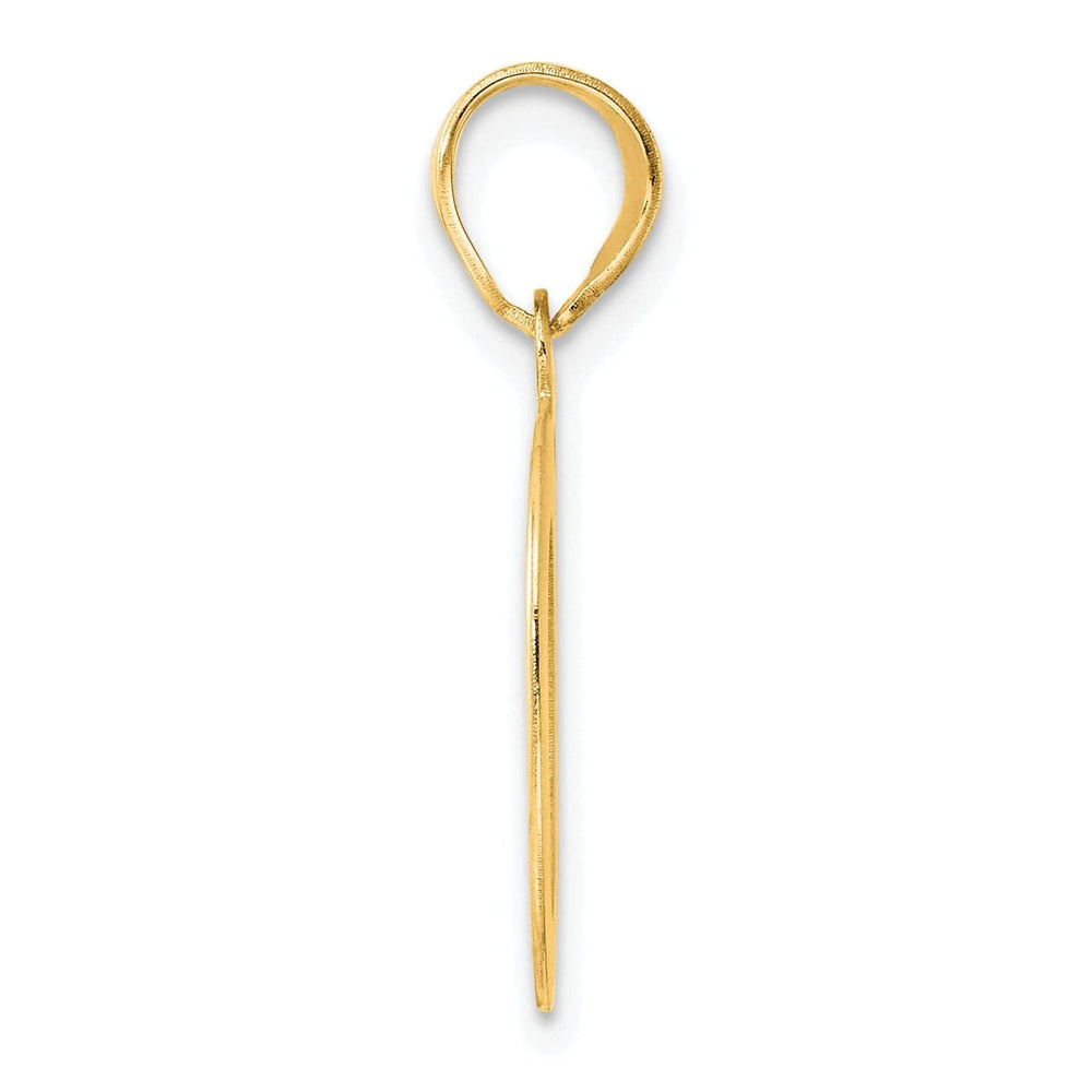 Lovely Rita's Pendants & Charms 14k Yellow Gold Polished Etched Finish Number 20 Charm Pendant