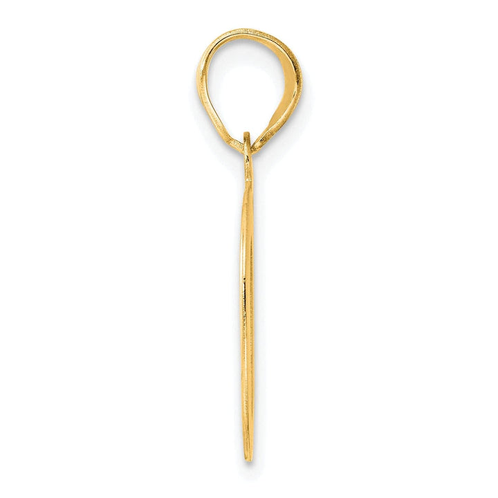 Lovely Rita's Pendants & Charms 14k Yellow Gold Polished Etched Finish Number 20 Charm Pendant
