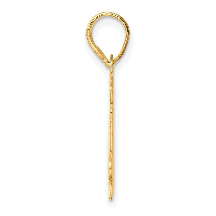 Lovely Rita's Pendants & Charms 14k Yellow Gold Polished Etched Finish Number 24 Charm Pendant