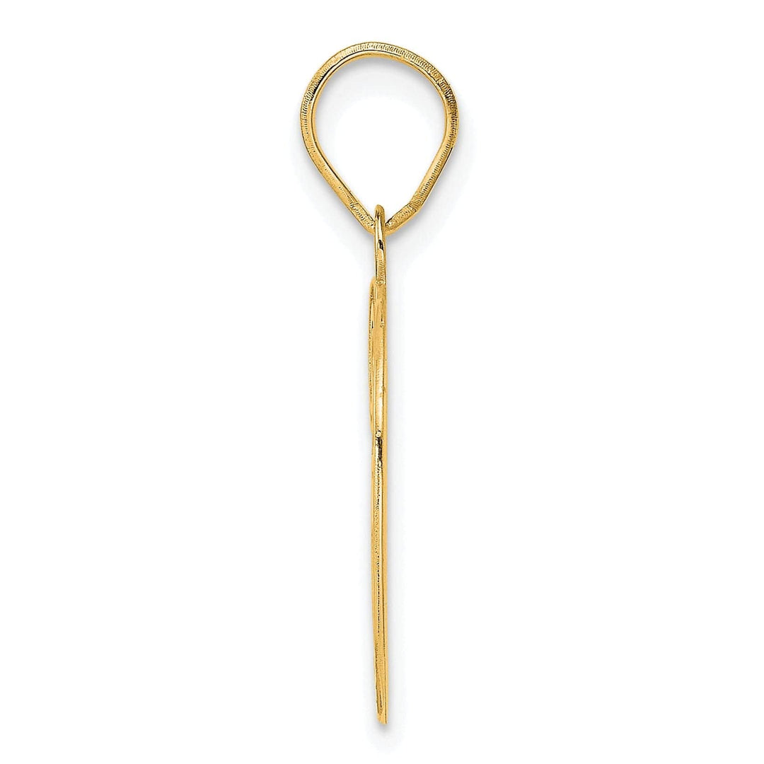 Lovely Rita's Pendants & Charms 14k Yellow Gold Polished Etched Finish Number 39 Charm Pendant