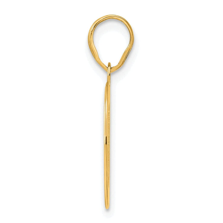 Lovely Rita's Pendants & Charms 14k Yellow Gold Polished Etched Finish Number 40 Charm Pendant