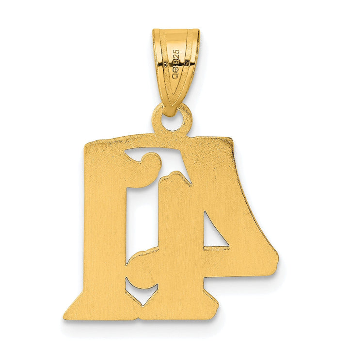 Lovely Rita's Pendants & Charms 14k Yellow Gold Polished Etched Finish Number 41 Charm Pendant