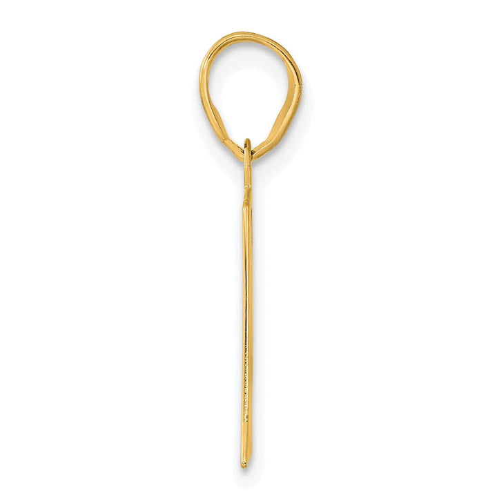 Lovely Rita's Pendants & Charms 14k Yellow Gold Polished Etched Finish Number 41 Charm Pendant