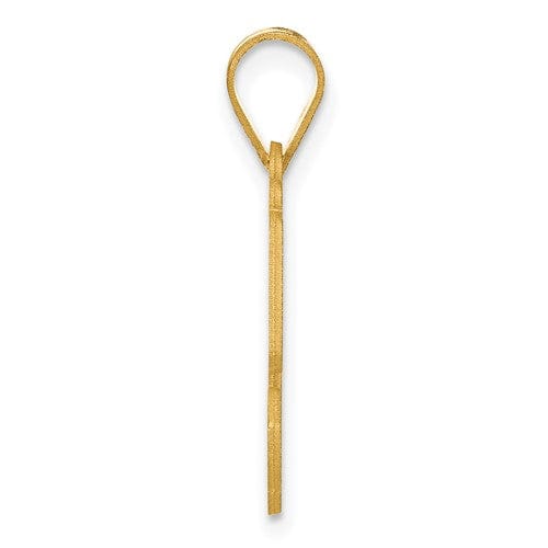 Lovely Rita's Pendants & Charms 14k Yellow Gold Polished Etched Finish Number 50 Charm Pendant