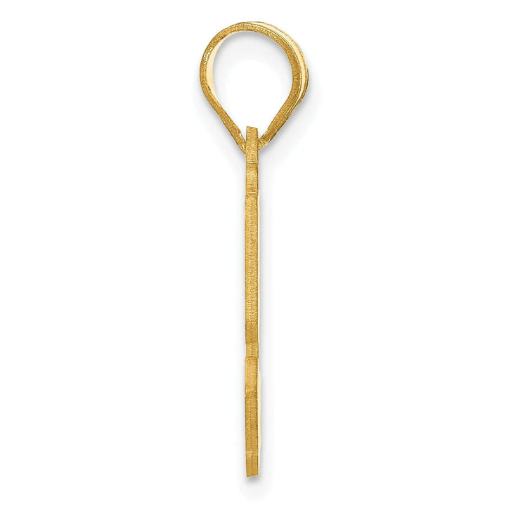 Lovely Rita's Pendants & Charms 14k Yellow Gold Polished Etched Finish Number 52 Charm Pendant