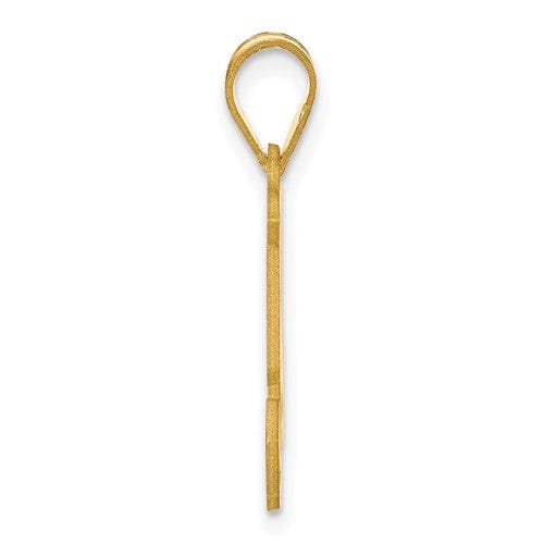 Lovely Rita's Pendants & Charms 14k Yellow Gold Polished Etched Finish Number 54 Charm Pendant