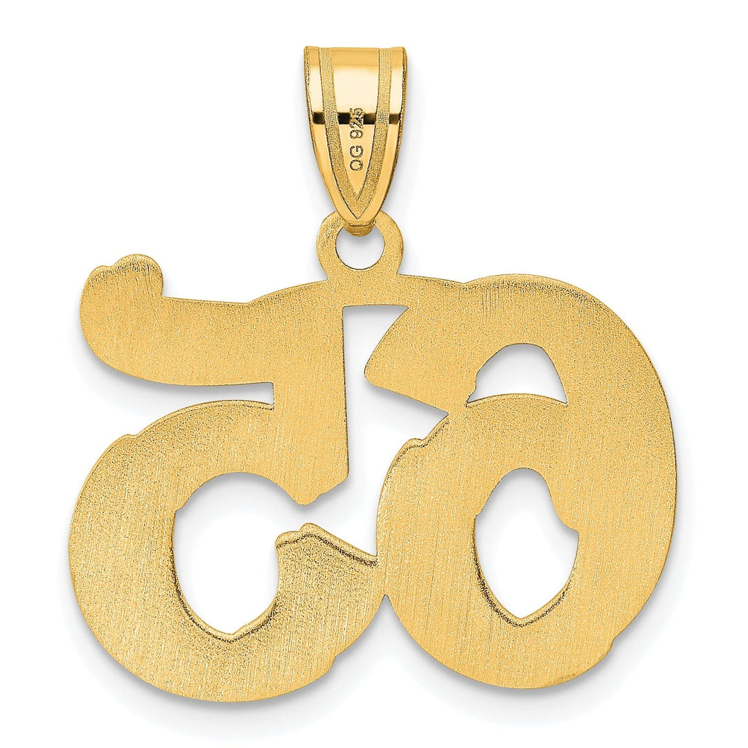 Lovely Rita's Pendants & Charms 14k Yellow Gold Polished Etched Finish Number 65 Charm Pendant