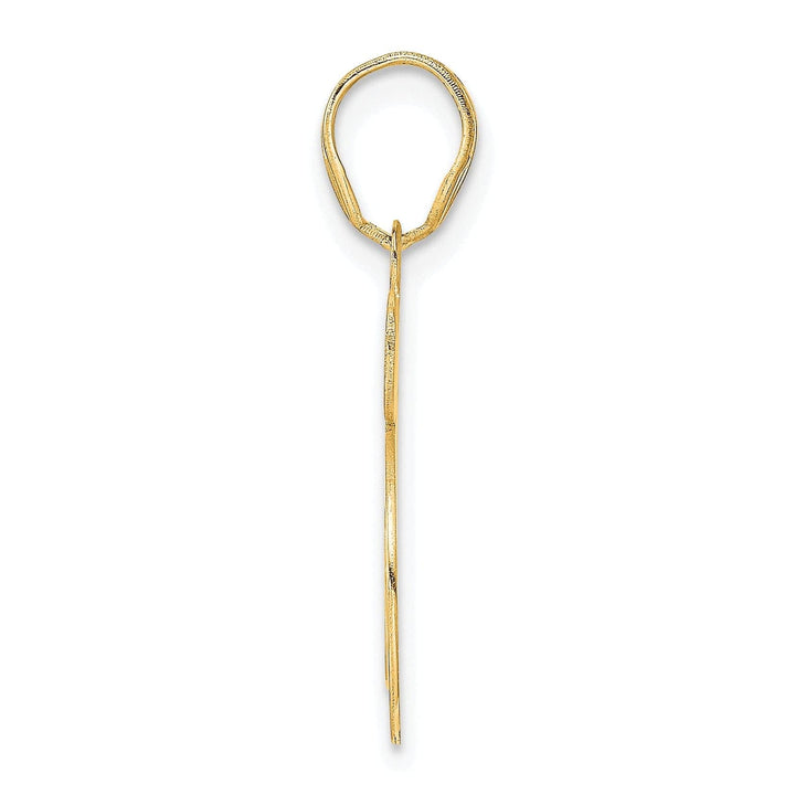Lovely Rita's Pendants & Charms 14k Yellow Gold Polished Etched Finish Number 65 Charm Pendant